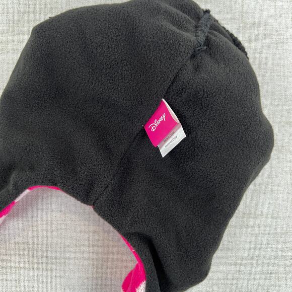 Disney Minnie Mouse Ears Fleece Knit Hat Youth OS Winter Snow Bow Stocking Cap - Picture 7 of 8